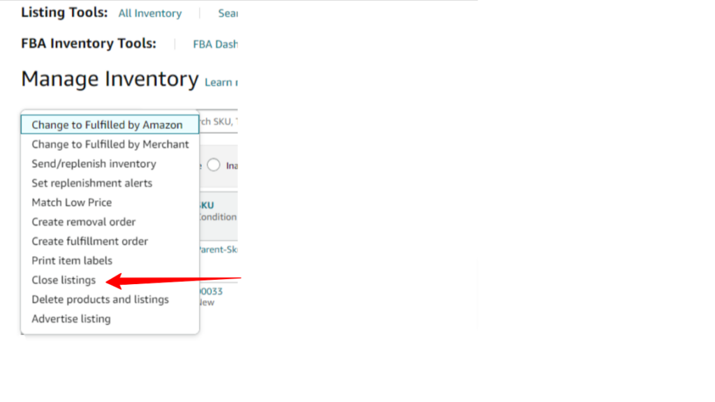 How to close your amazon listing